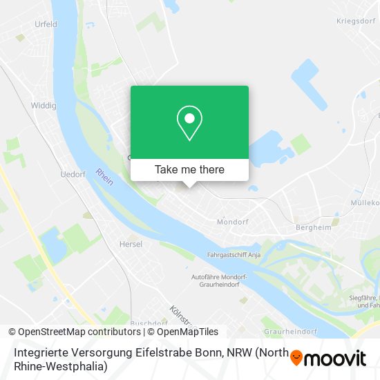 Карта Integrierte Versorgung Eifelstrabe Bonn