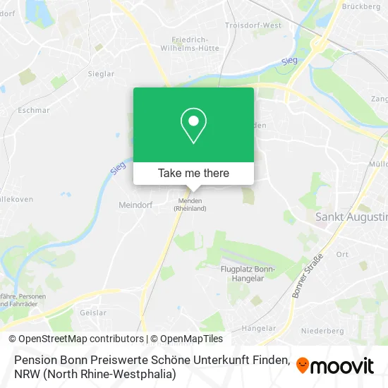 Карта Pension Bonn Preiswerte Schöne Unterkunft Finden