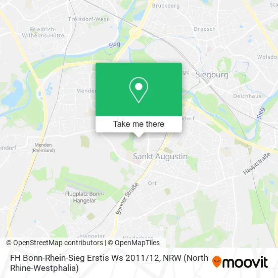 Карта FH Bonn-Rhein-Sieg Erstis Ws 2011 / 12