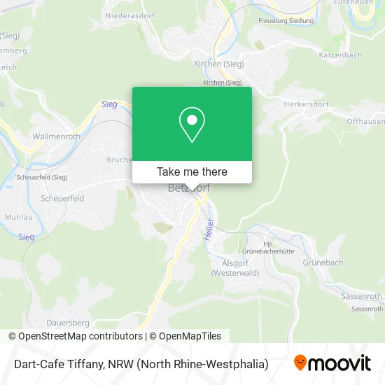 Dart-Cafe Tiffany map