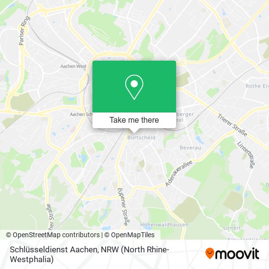 Schlüsseldienst Aachen map