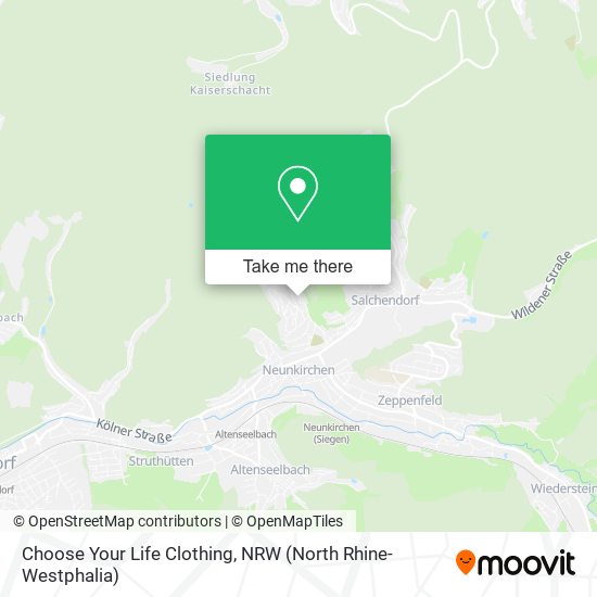 Choose Your Life Clothing map