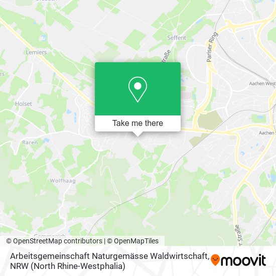 Arbeitsgemeinschaft Naturgemässe Waldwirtschaft map