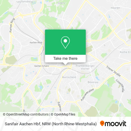 Карта Sanifair Aachen Hbf