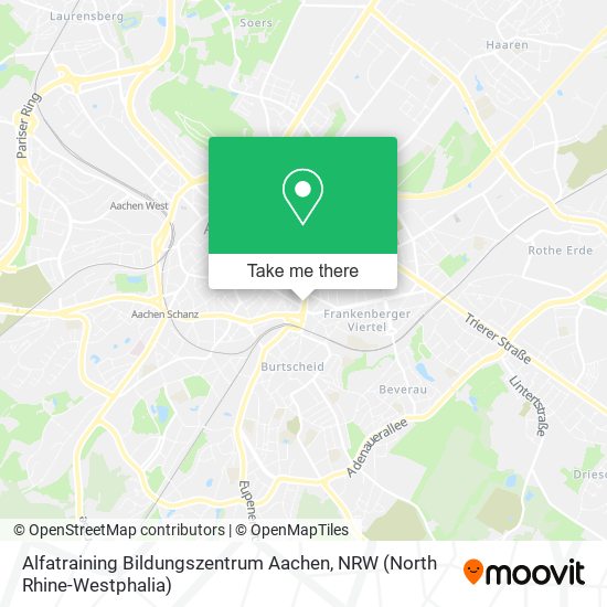 Карта Alfatraining Bildungszentrum Aachen