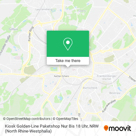 Карта Kiosk Golden-Line Paketshop Nur Bis 18 Uhr