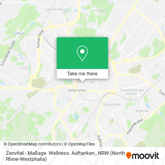 Карта Zenvital - Maßage. Wellness. Auftanken.