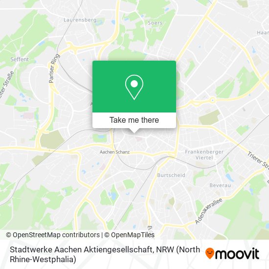 Карта Stadtwerke Aachen Aktiengesellschaft