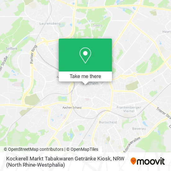 Карта Kockerell Markt Tabakwaren Getränke Kiosk