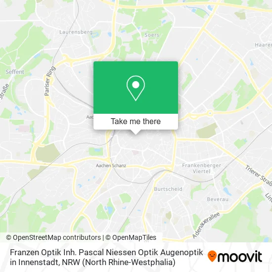 Franzen Optik Inh. Pascal Niessen Optik Augenoptik in Innenstadt map