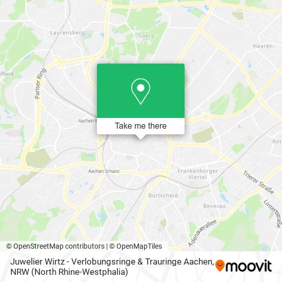 Карта Juwelier Wirtz - Verlobungsringe & Trauringe Aachen