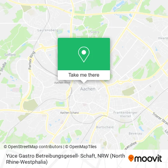 Карта Yüce Gastro Betreibungsgesell- Schaft