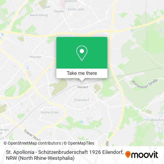 St. Apollonia - Schützenbruderschaft 1926 Eilendorf map