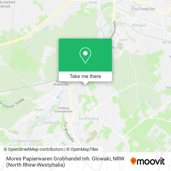 Mores Papierwaren Grobhandel Inh. Glowaki map