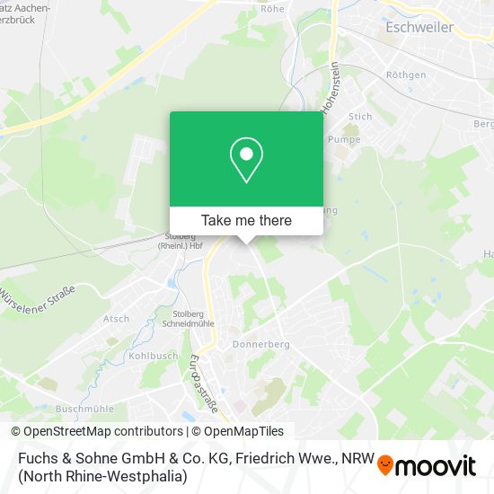 Fuchs & Sohne GmbH & Co. KG, Friedrich Wwe. map