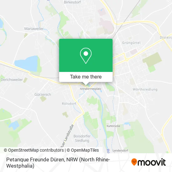 Petanque Freunde Düren map