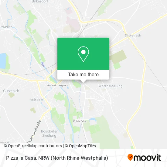 Карта Pizza la Casa