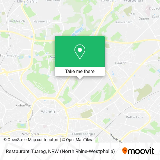 Restaurant Tuareg map