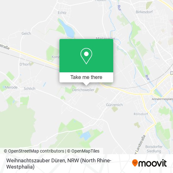 Weihnachtszauber Düren map