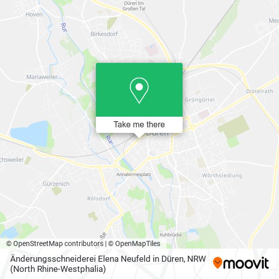 Änderungsschneiderei Elena Neufeld in Düren map