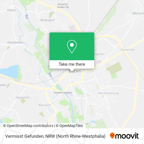 Vermisst Gefunden map