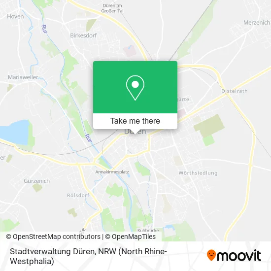 Карта Stadtverwaltung Düren