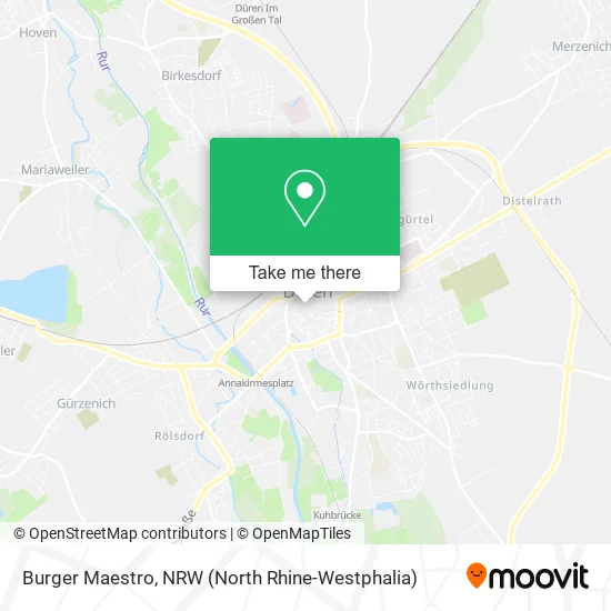 Карта Burger Maestro