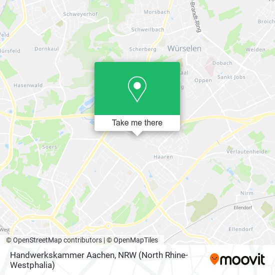 Handwerkskammer Aachen map