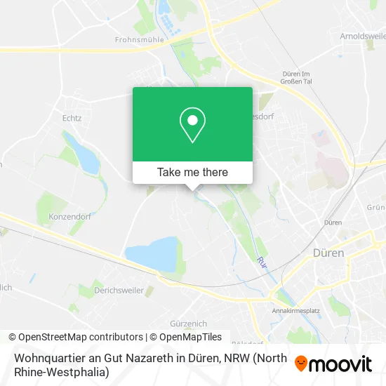 Карта Wohnquartier an Gut Nazareth in Düren