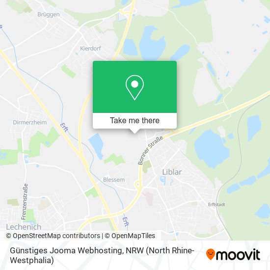 Günstiges Jooma Webhosting map