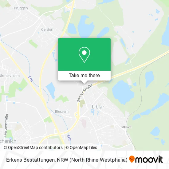 Erkens Bestattungen map