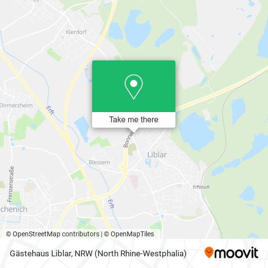 Gästehaus Liblar map
