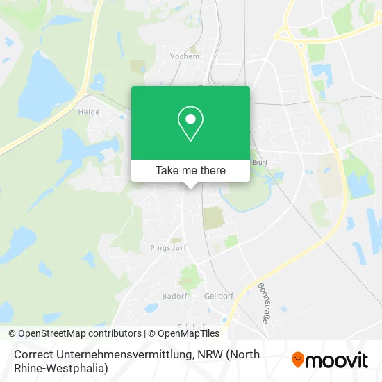 Карта Correct Unternehmensvermittlung