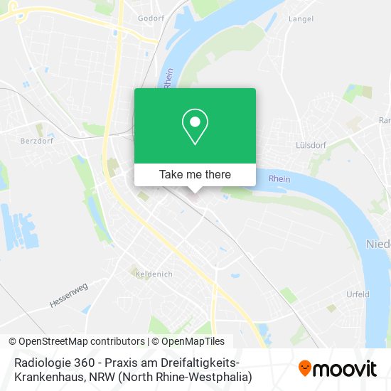 Radiologie 360 - Praxis am Dreifaltigkeits-Krankenhaus map