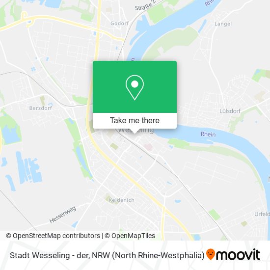 Stadt Wesseling - der map