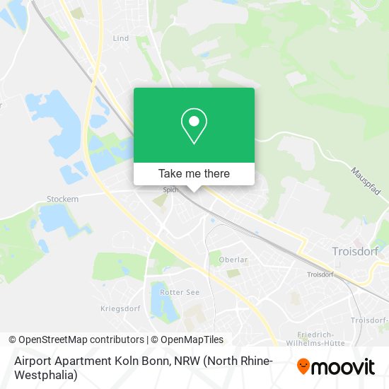 Airport Apartment Koln Bonn map