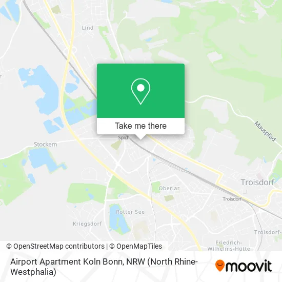 Карта Airport Apartment Koln Bonn