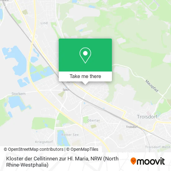 Карта Kloster der Cellitinnen zur Hl. Maria