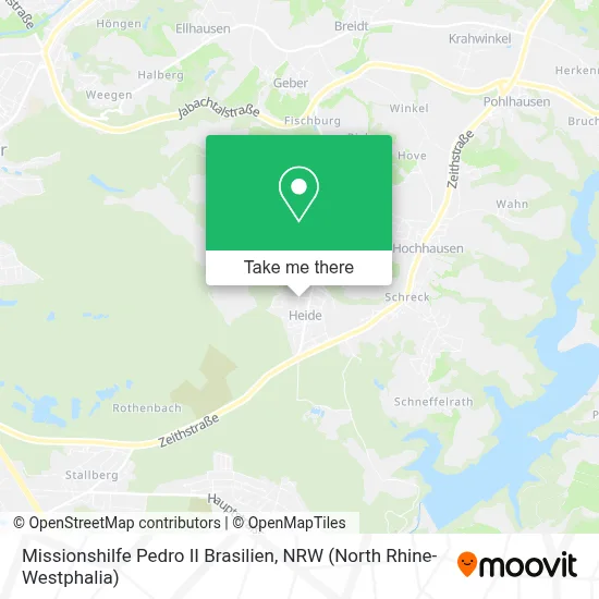 Missionshilfe Pedro II Brasilien map