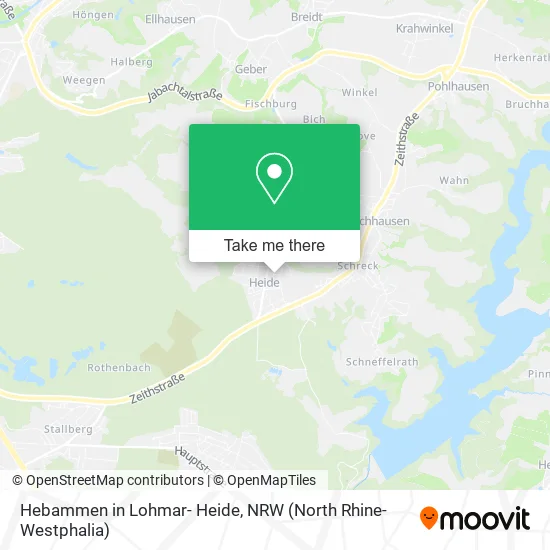 Карта Hebammen in Lohmar- Heide