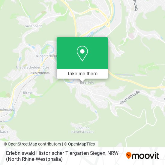 Erlebniswald Historischer Tiergarten Siegen map