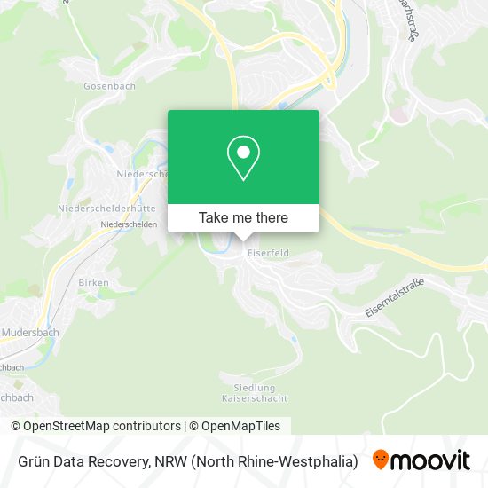 Grün Data Recovery map
