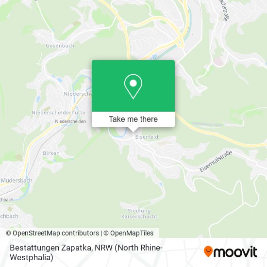 Bestattungen Zapatka map