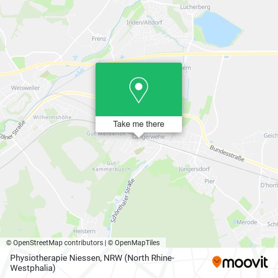 Physiotherapie Niessen map