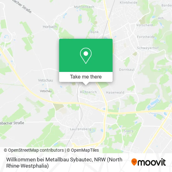 Карта Willkommen bei Metallbau Sybautec