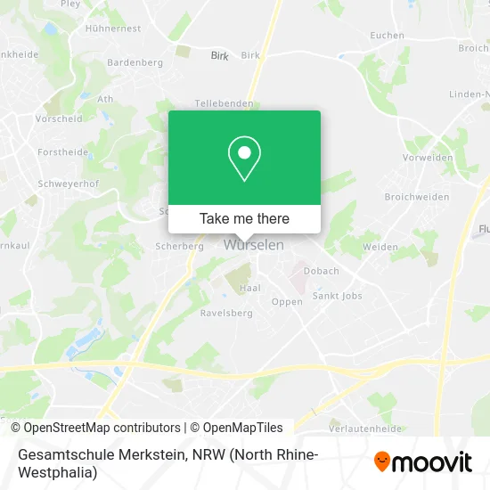 Карта Gesamtschule Merkstein