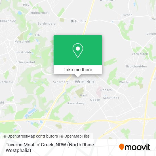 Taverne Meat 'n' Greek map