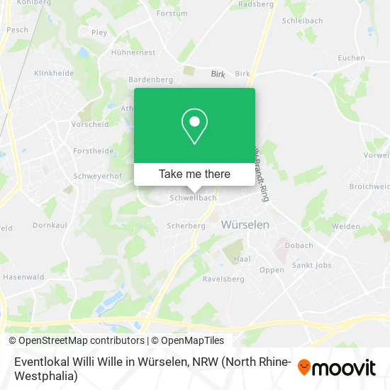 Карта Eventlokal Willi Wille in Würselen