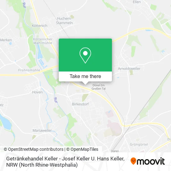 Getränkehandel Keller - Josef Keller U. Hans Keller map