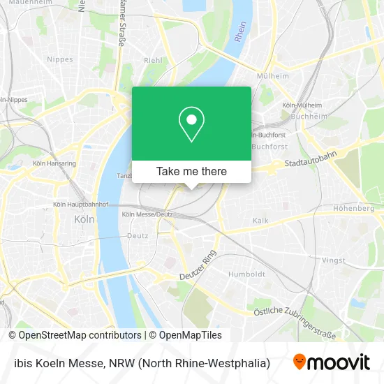 Карта ibis Koeln Messe